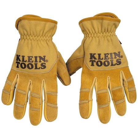 KLEIN TOOLS Leather All Purpose Gloves, Medium 60607